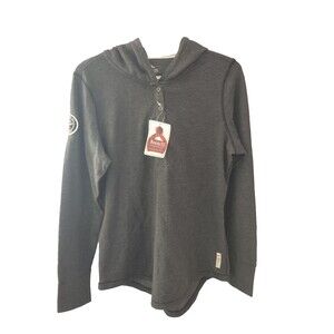 Roots 73 Hoodie Women's Medium Gray Canada Xfinity Long Sleeve Pullover M